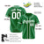 Custom Star Green White Baseball Jersey Button Down Shirt Personalized for Adults/Youth