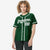 Custom Star Green White Baseball Jersey Button Down Shirt Personalized for Adults/Youth