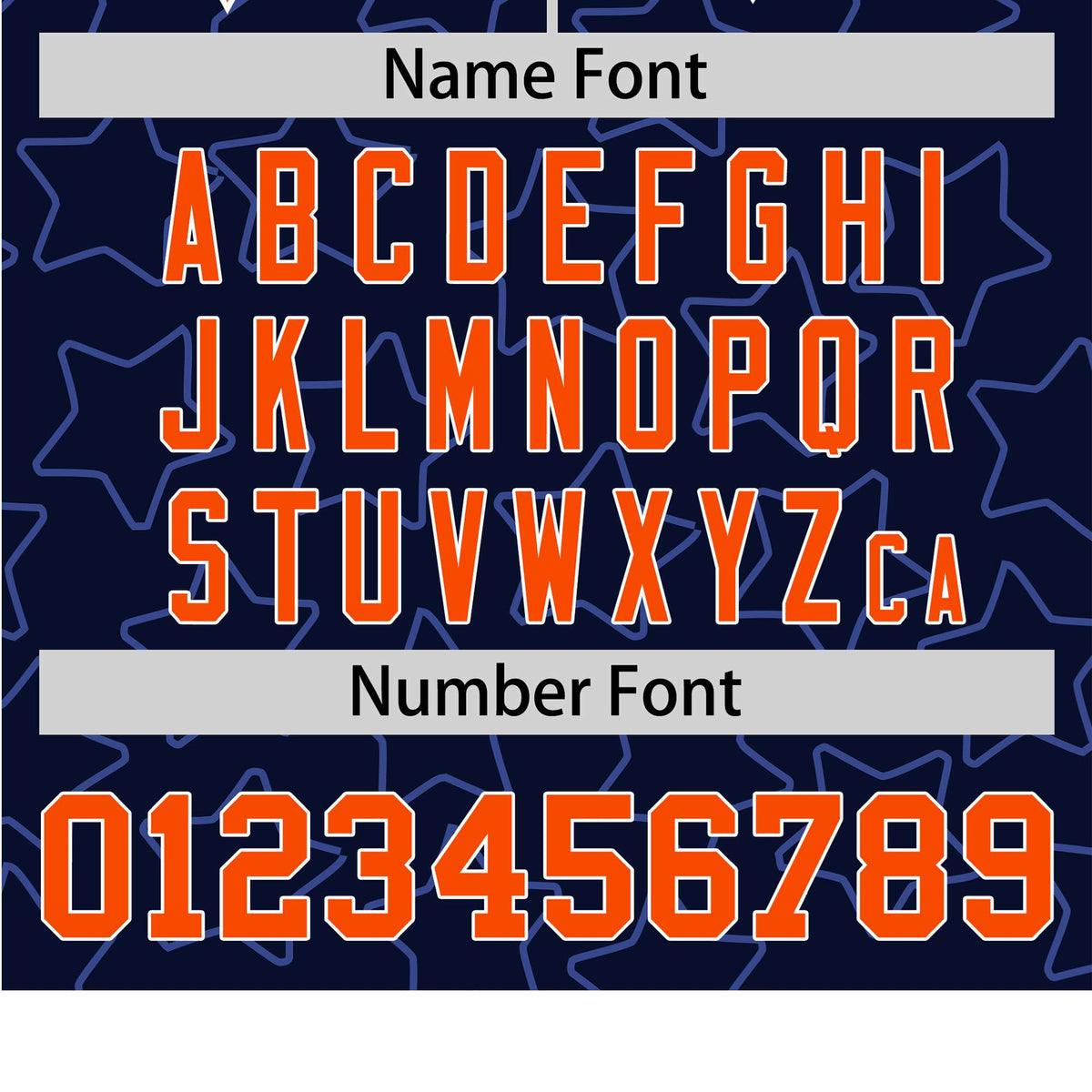 Custom Star Navy Blue Orange Baseball Jersey Button Down Shirt Personalized for Adults/Youth