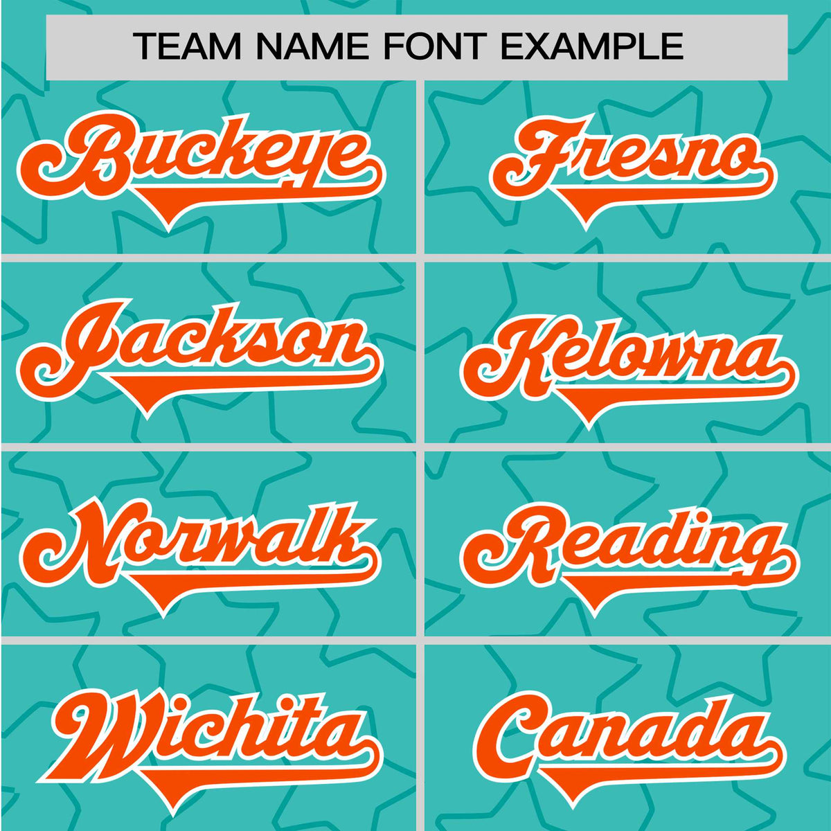 Custom Star Turquoise Orange Baseball Jersey Button Down Shirt Personalized for Adults/Youth