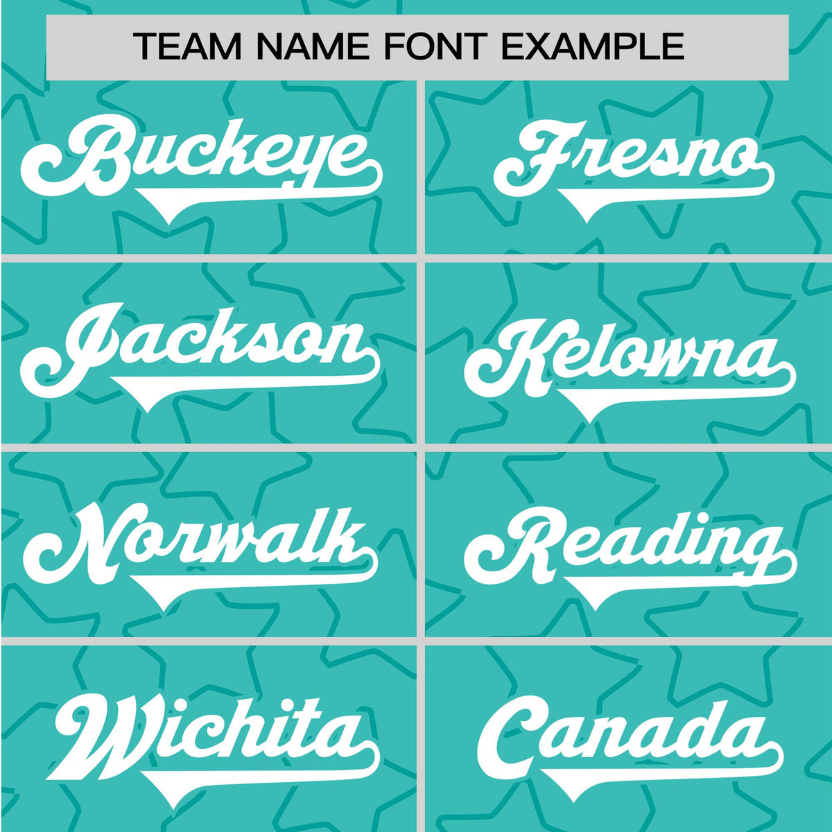 Custom Star Turquoise White Baseball Jersey Button Down Shirt Personalized for Adults/Youth