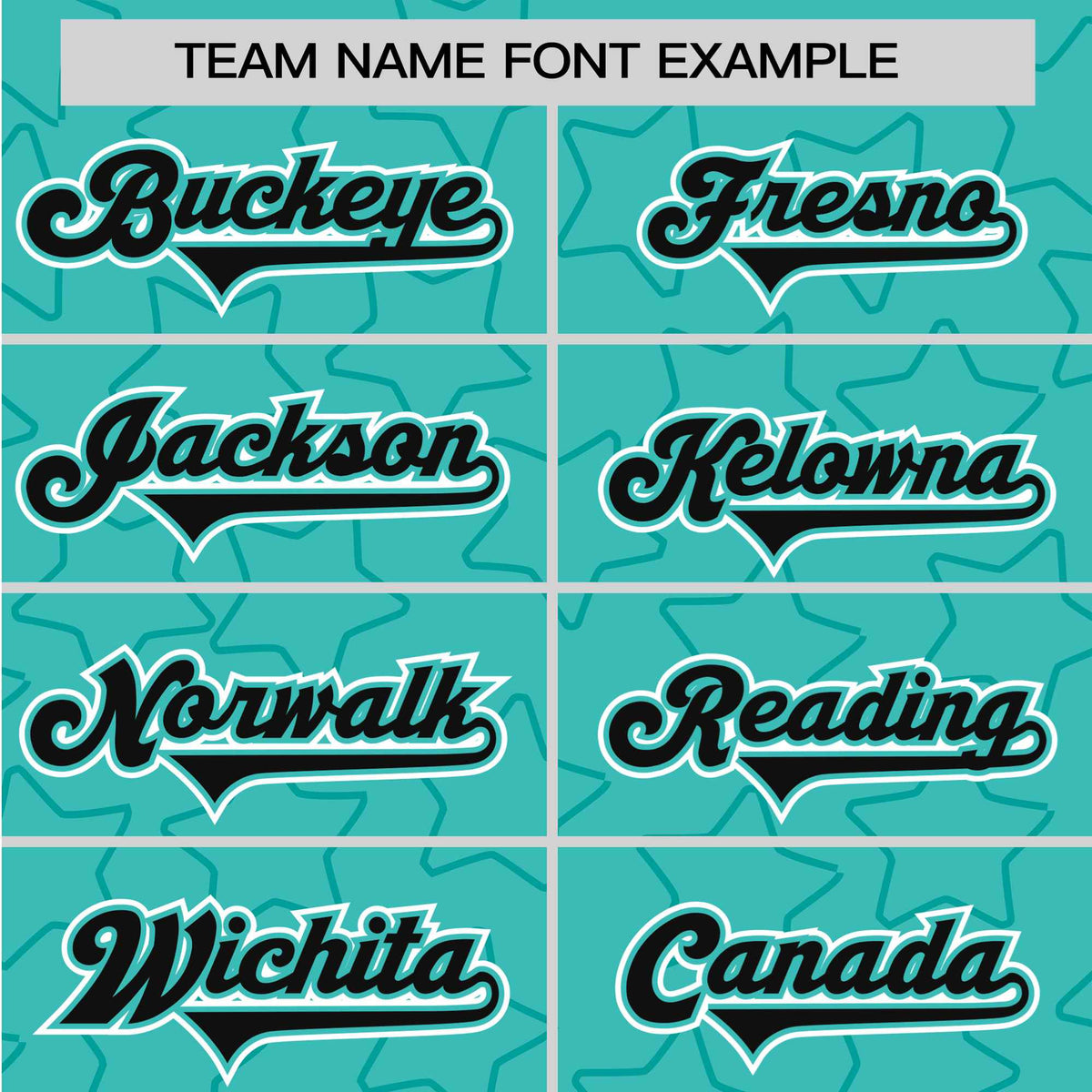 Custom Star Turquoise Black Baseball Jersey Button Down Shirt Personalized for Adults/Youth