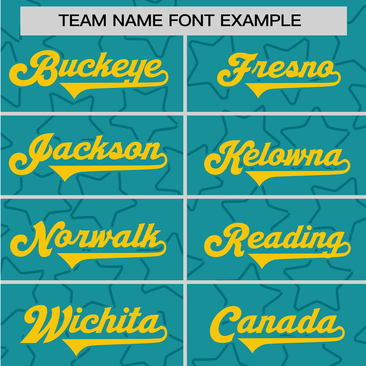 Custom Star Turquoise Gold Baseball Jersey Button Down Shirt Personalized for Adults/Youth