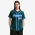 Custom Star Teal Blue Baseball Jersey Button Down Shirt Personalized for Adults/Youth