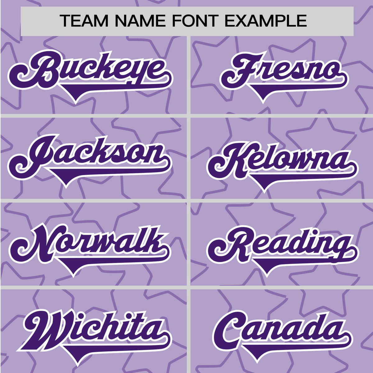 Custom Star Lavender Purple Baseball Jersey Button Down Shirt Personalized for Adults/Youth