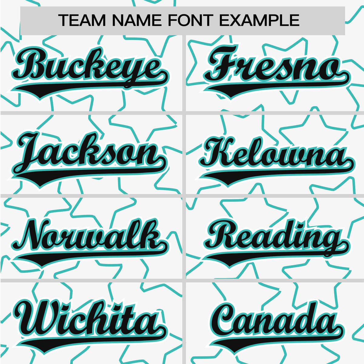 Custom Star White Teal Baseball Jersey Button Down Shirt Personalized for Adults/Youth