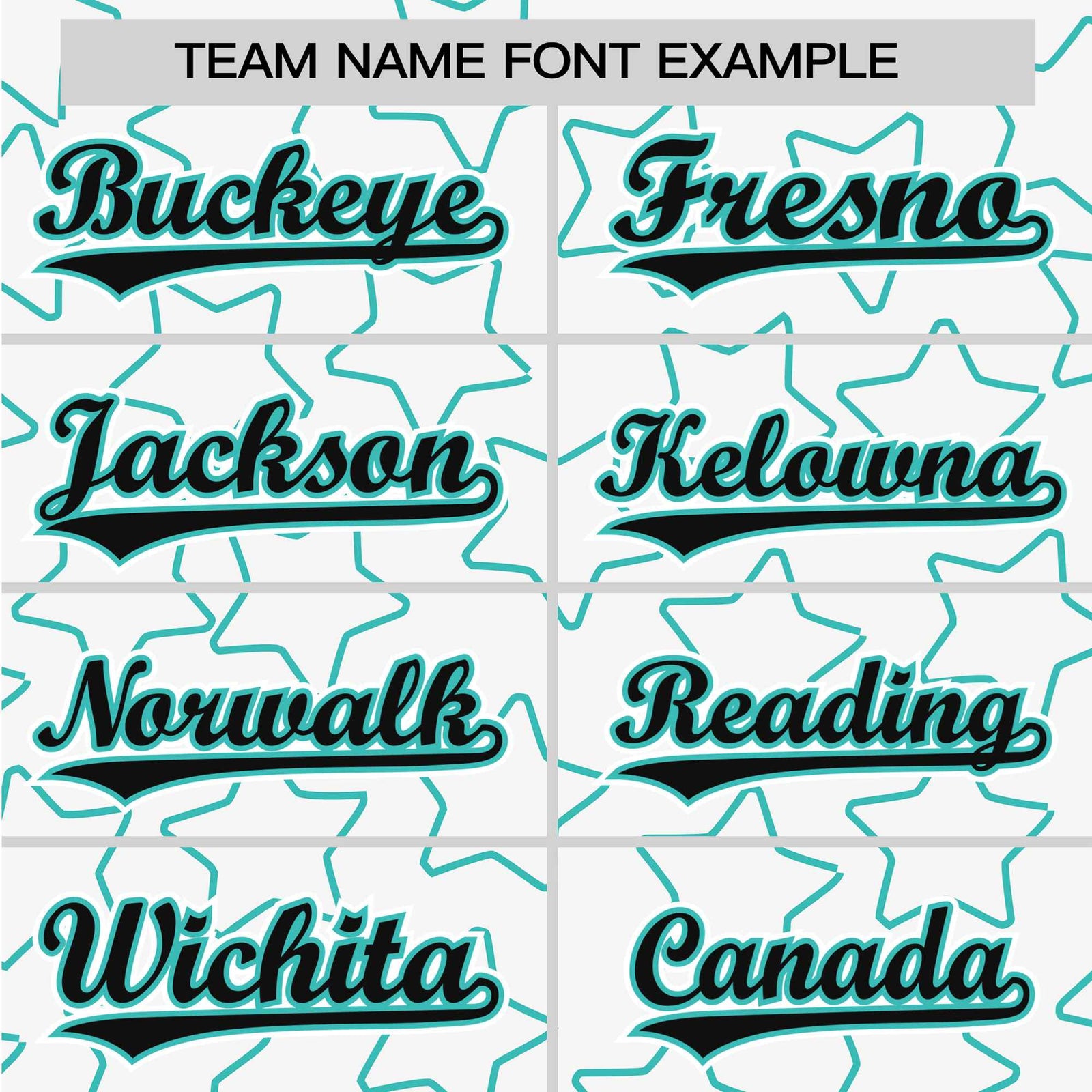 Custom Star White Teal Baseball Jersey Button Down Shirt Personalized for Adults/Youth