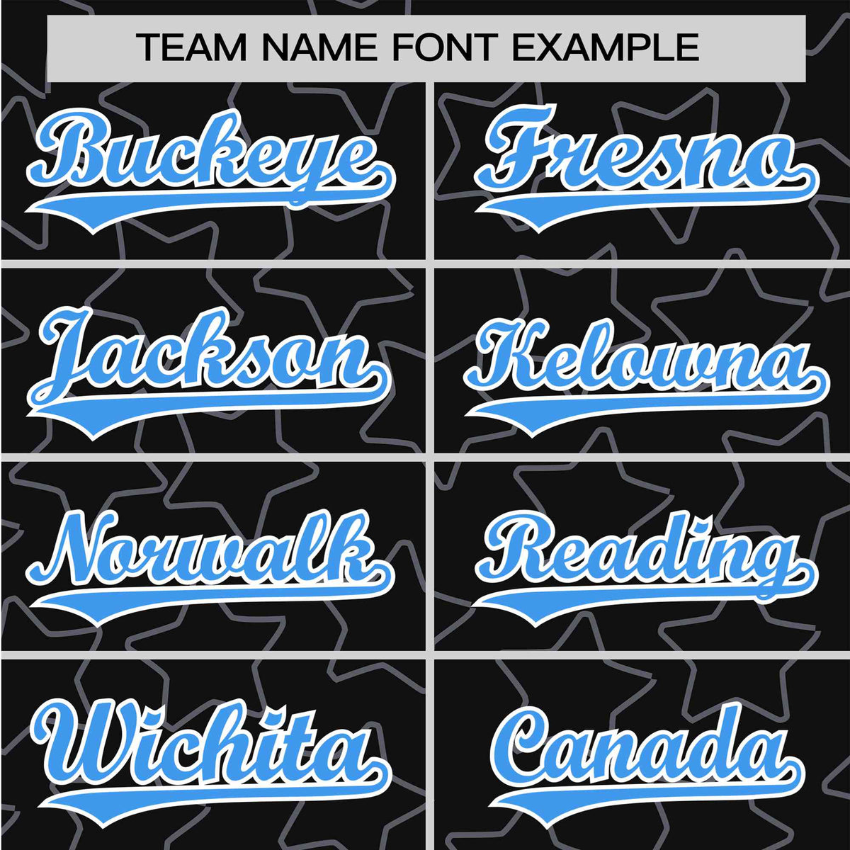 Custom Star Black Blue Baseball Jersey Button Down Shirt Personalized for Adults/Youth