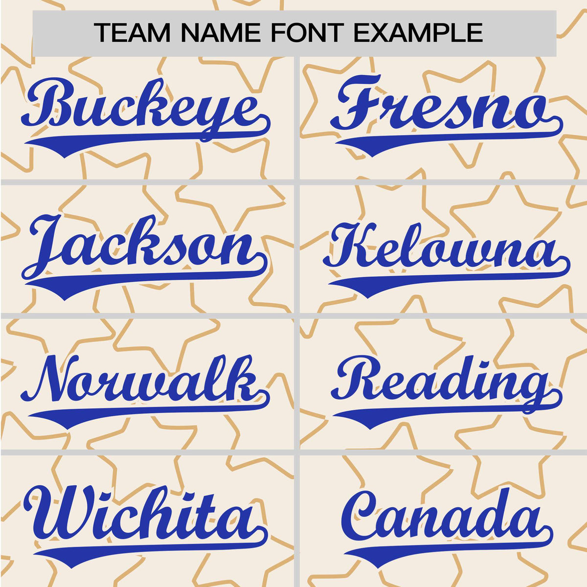 Custom Star Cream Blue Baseball Jersey Button Down Shirt Personalized for Adults/Youth