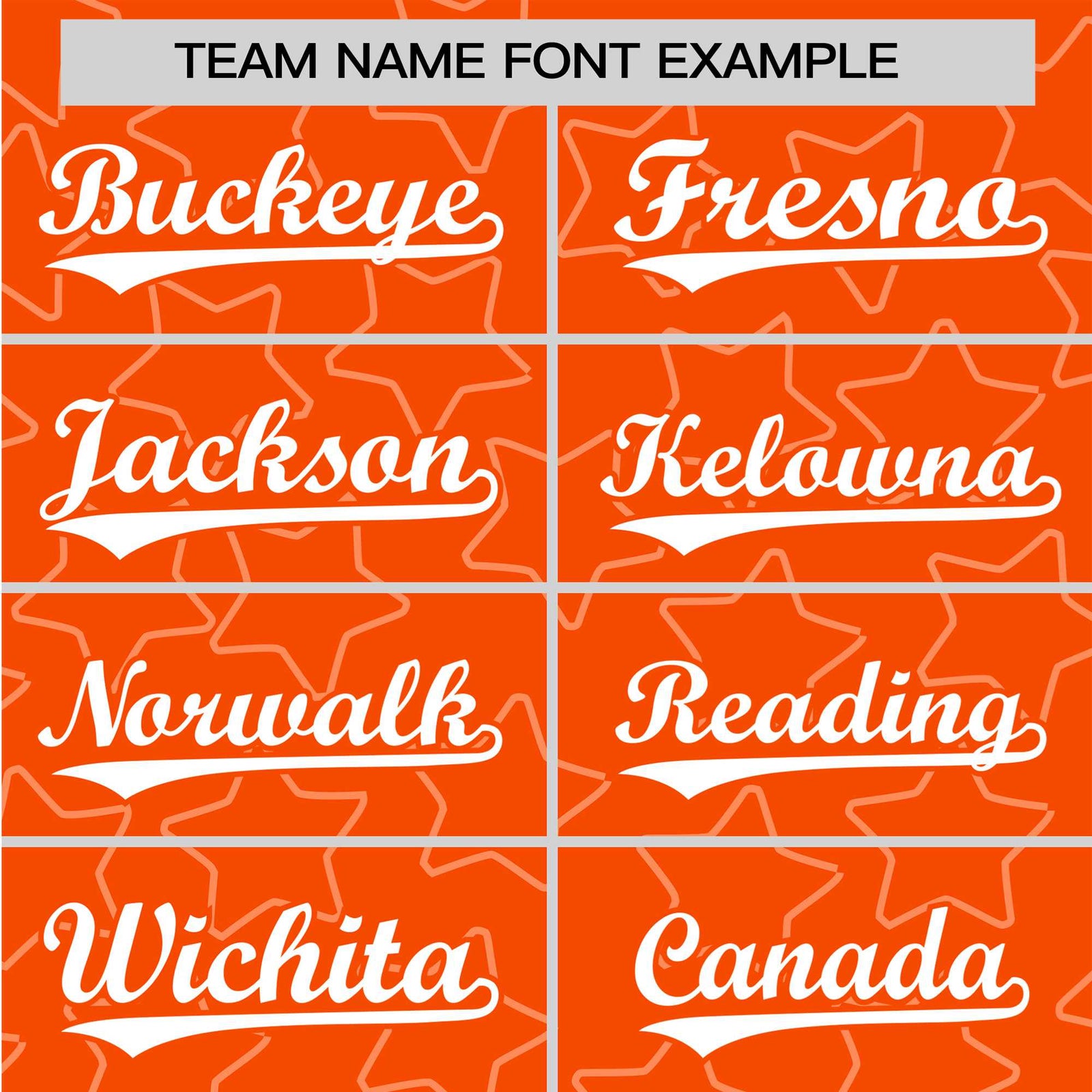 Custom Star Orange White Baseball Jersey Button Down Shirt Personalized for Adults/Youth