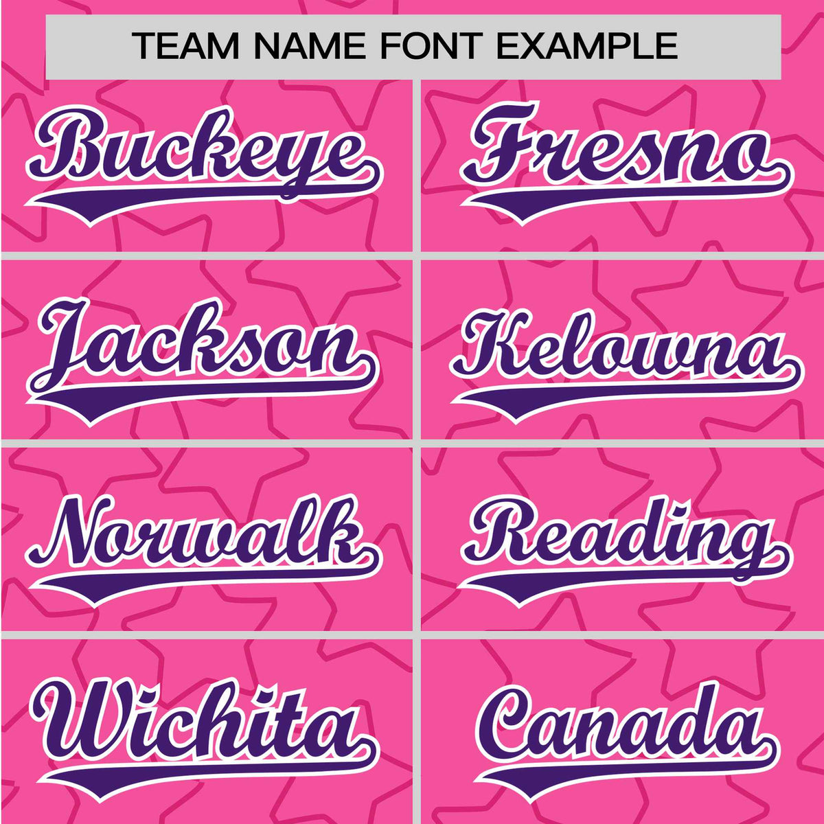 Custom Star Pink Purple Baseball Jersey Button Down Shirt Personalized for Adults/Youth