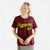 Custom Star Maroon Gold Baseball Jersey Button Down Shirt Personalized for Adults/Youth