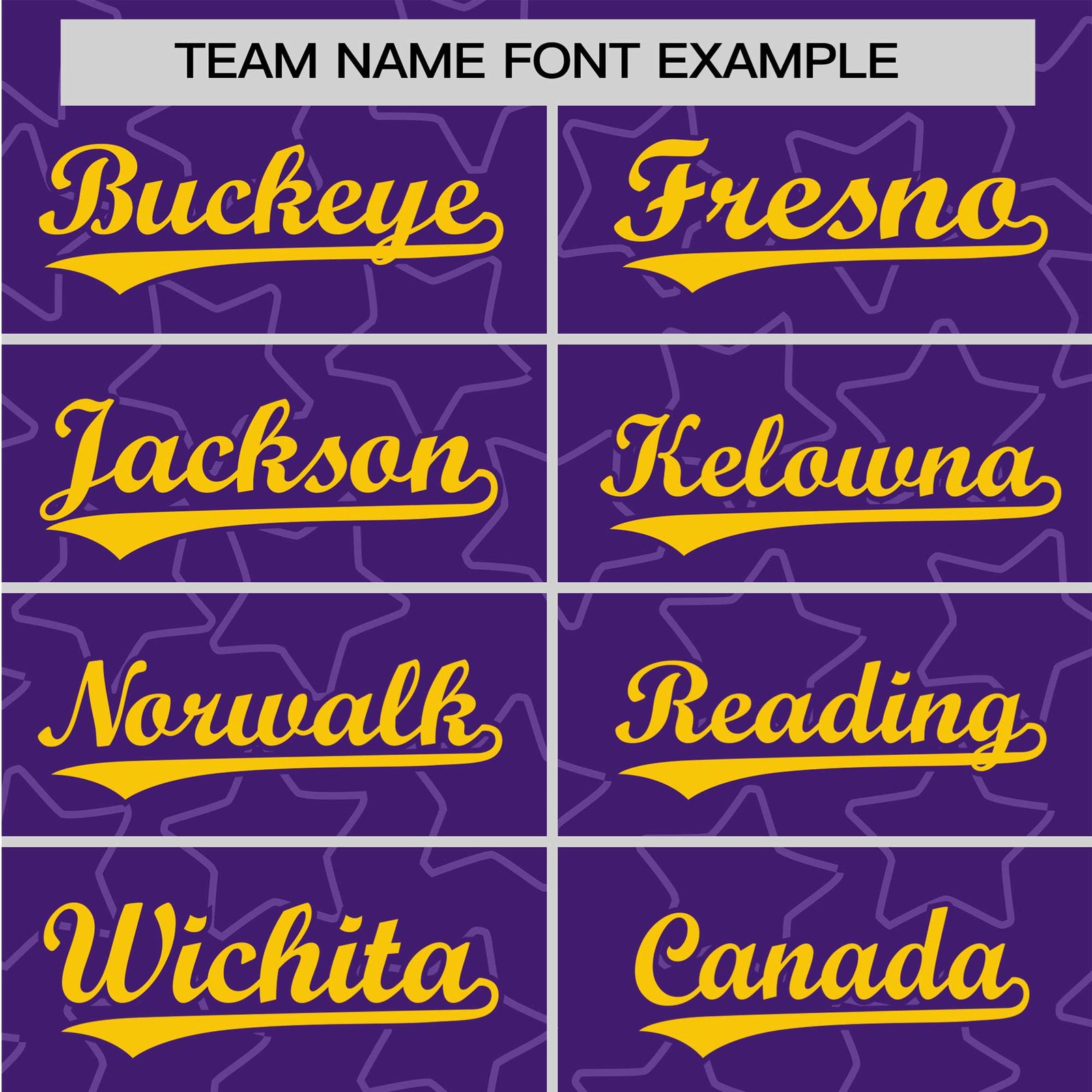 Custom Star Purple Gold Baseball Jersey Button Down Shirt Personalized for Adults/Youth