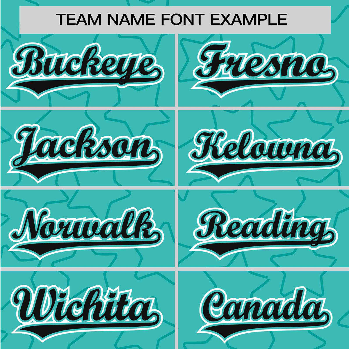 Custom Star Turquoise Black Baseball Jersey Button Down Shirt Personalized for Adults/Youth