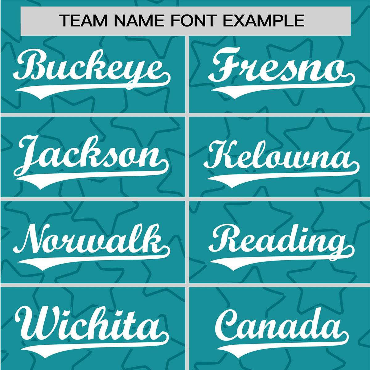 Custom Star Turquoise White Baseball Jersey Button Down Shirt Personalized for Adults/Youth