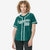 Custom Star Teal White Baseball Jersey Button Down Shirt Personalized for Adults/Youth