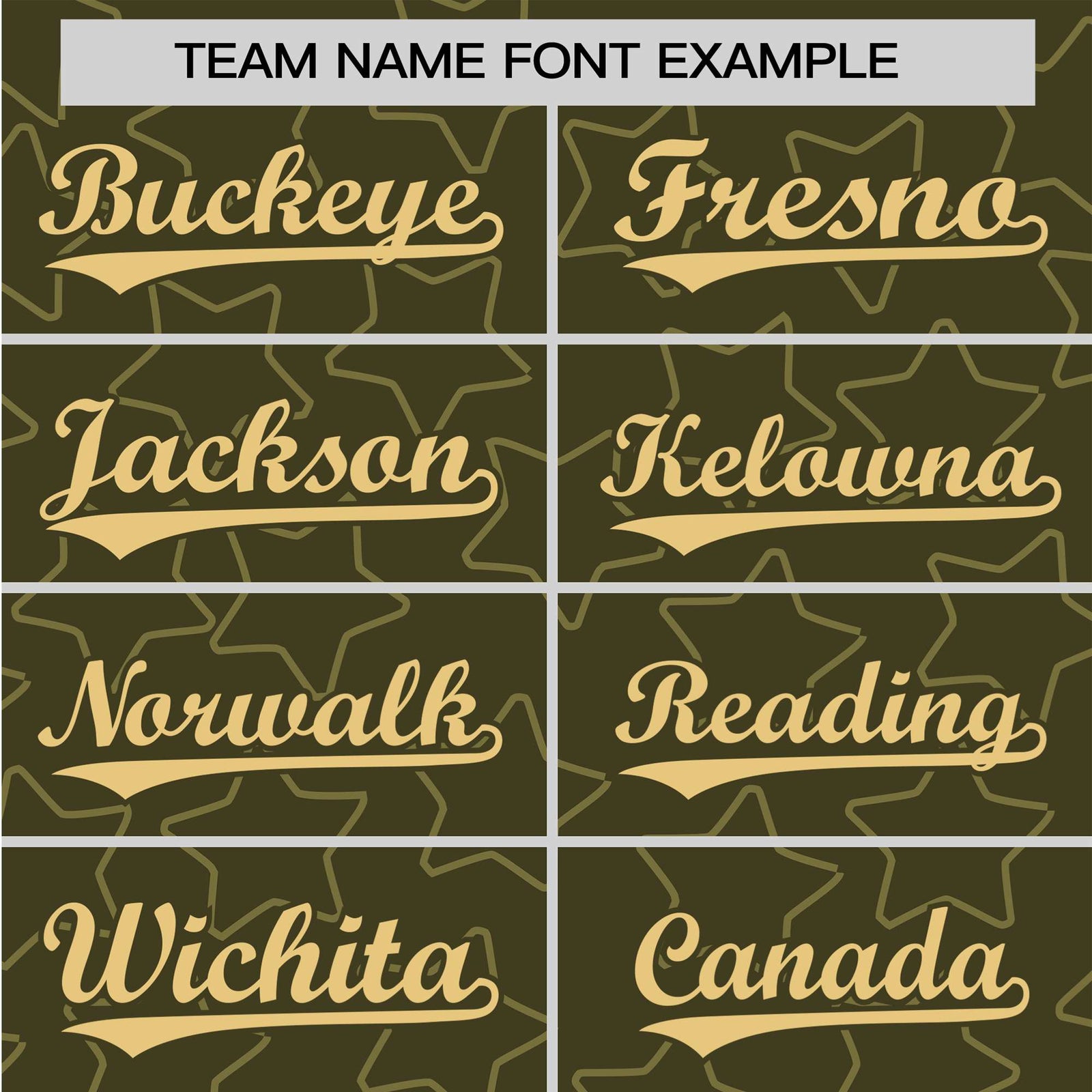 Custom Star Olive Green Gold Baseball Jersey Button Down Shirt Personalized for Adults/Youth