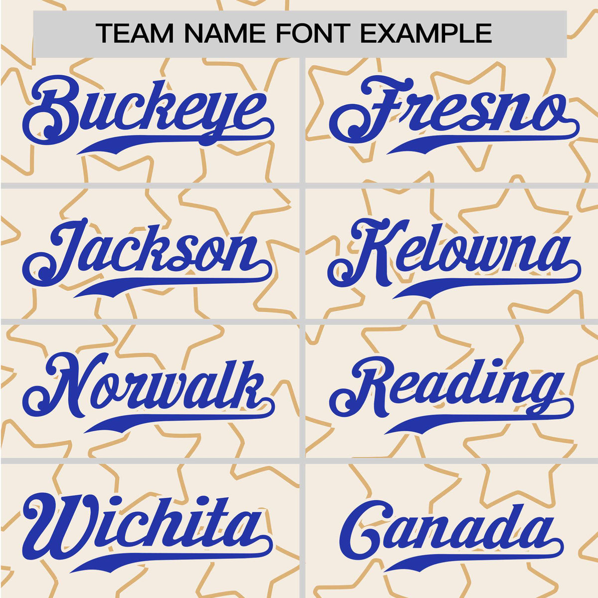 Custom Star Cream Blue Baseball Jersey Button Down Shirt Personalized for Adults/Youth