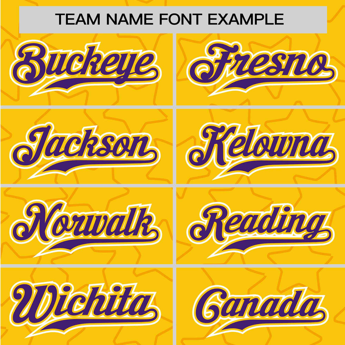 Custom Star Gold Purple Baseball Jersey Button Down Shirt Personalized for Adults/Youth