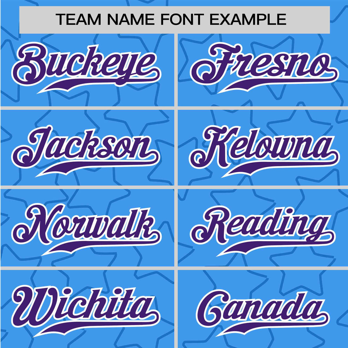 Custom Star Blue Purple Baseball Jersey Button Down Shirt Personalized for Adults/Youth