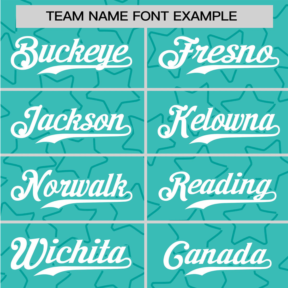 Custom Star Turquoise White Baseball Jersey Button Down Shirt Personalized for Adults/Youth