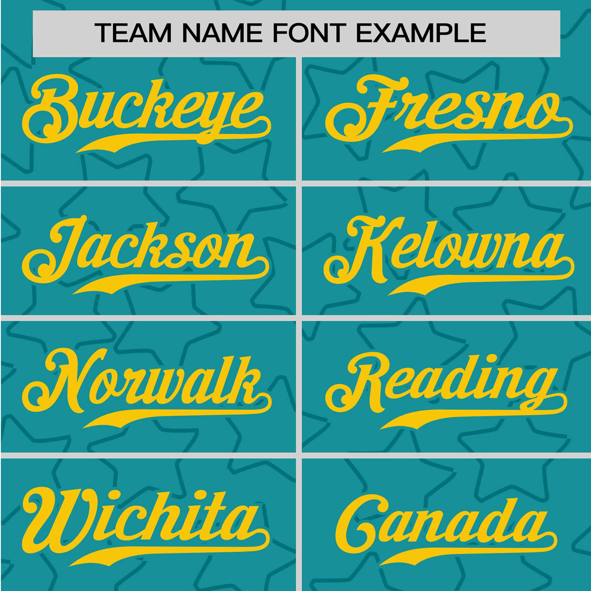 Custom Star Turquoise Gold Baseball Jersey Button Down Shirt Personalized for Adults/Youth