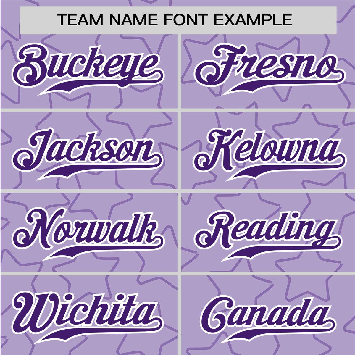 Custom Star Lavender Purple Baseball Jersey Button Down Shirt Personalized for Adults/Youth