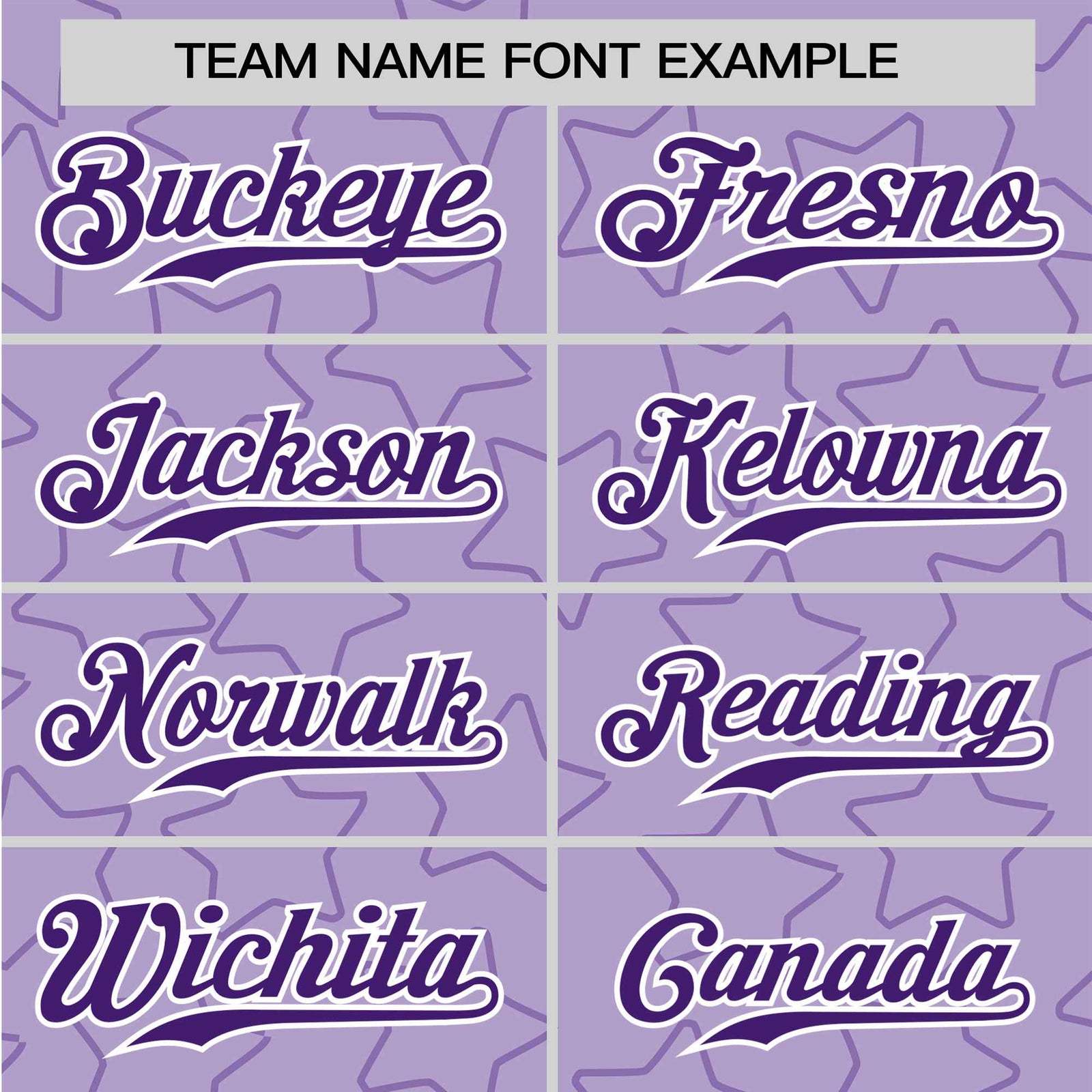 Custom Star Lavender Purple Baseball Jersey Button Down Shirt Personalized for Adults/Youth