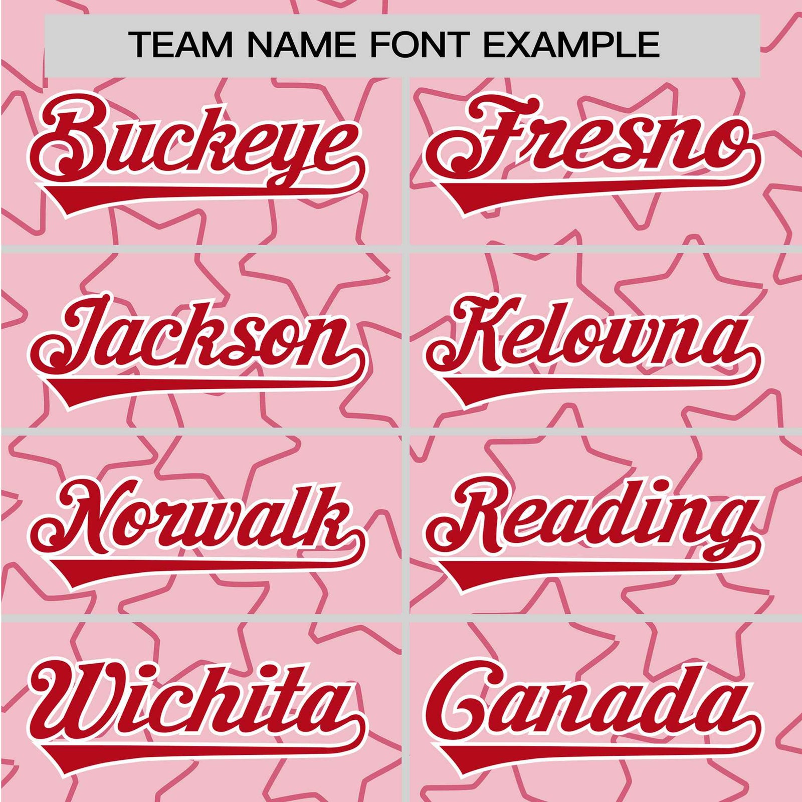 Custom Star Pink Red Baseball Jersey Button Down Shirt Personalized for Adults/Youth