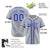 Custom Star Gray Blue Baseball Jersey Button Down Shirt Personalized for Adults/Youth