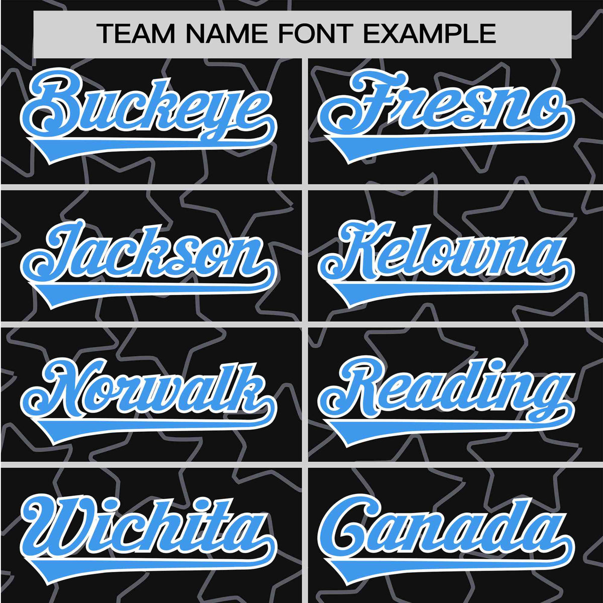 Custom Star Black Blue Baseball Jersey Button Down Shirt Personalized for Adults/Youth