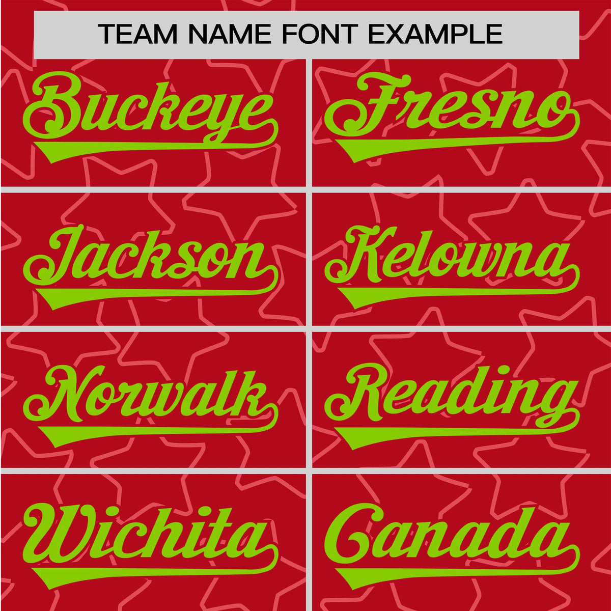 Custom Star Red Lime-Green Baseball Jersey Button Down Shirt Personalized for Adults/Youth