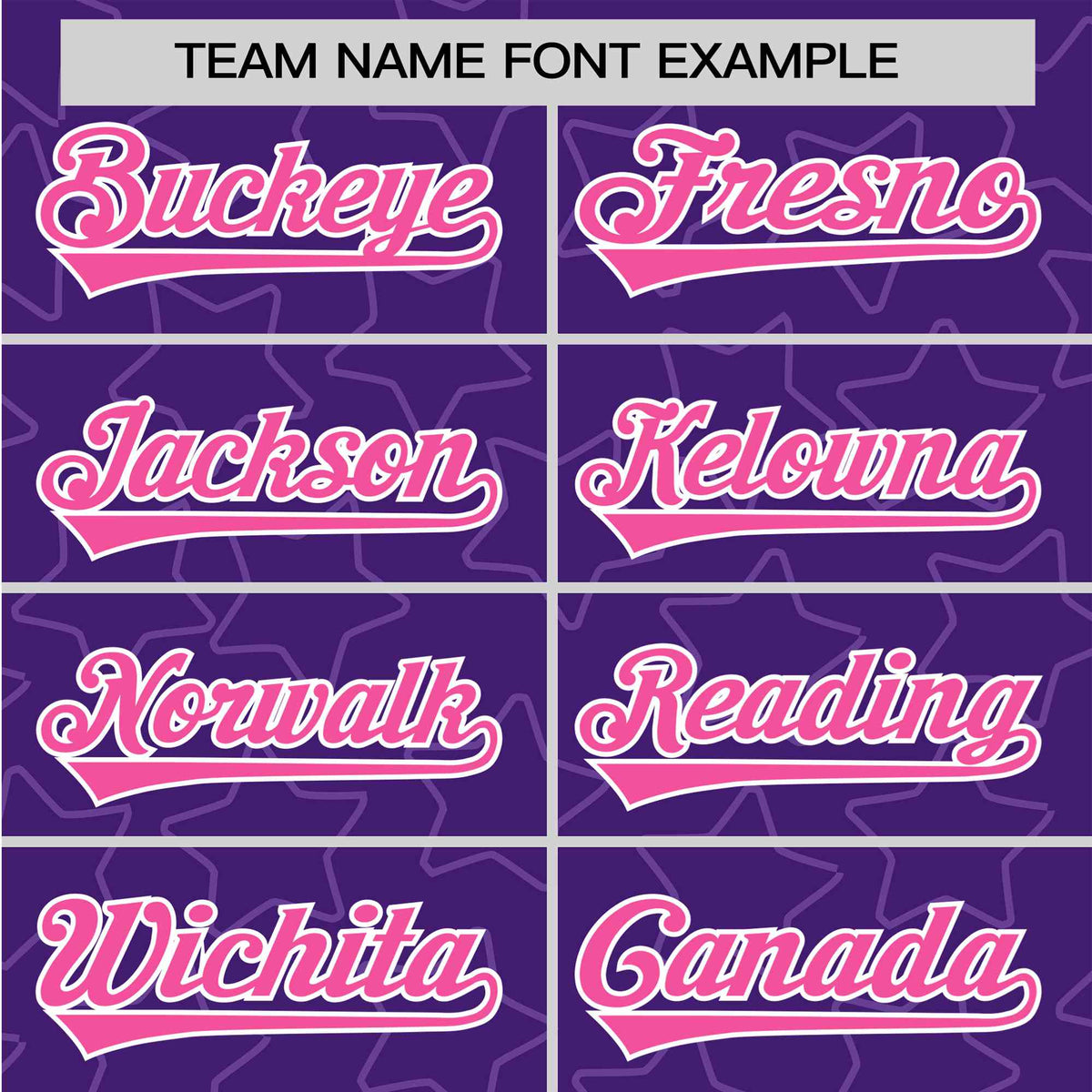 Custom Star Purple Pink Baseball Jersey Button Down Shirt Personalized for Adults/Youth