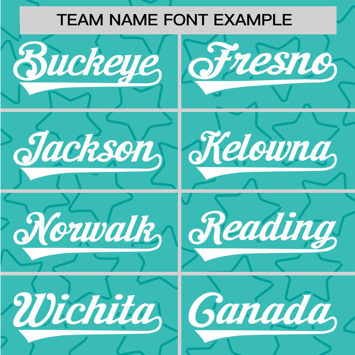 Custom Star Turquoise White Baseball Jersey Button Down Shirt Personalized for Adults/Youth