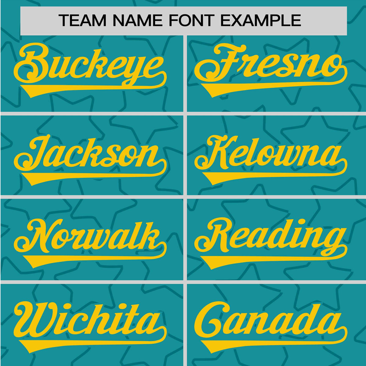 Custom Star Turquoise Gold Baseball Jersey Button Down Shirt Personalized for Adults/Youth