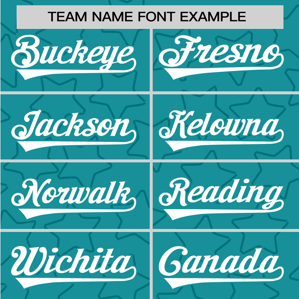 Custom Star Turquoise White Baseball Jersey Button Down Shirt Personalized for Adults/Youth