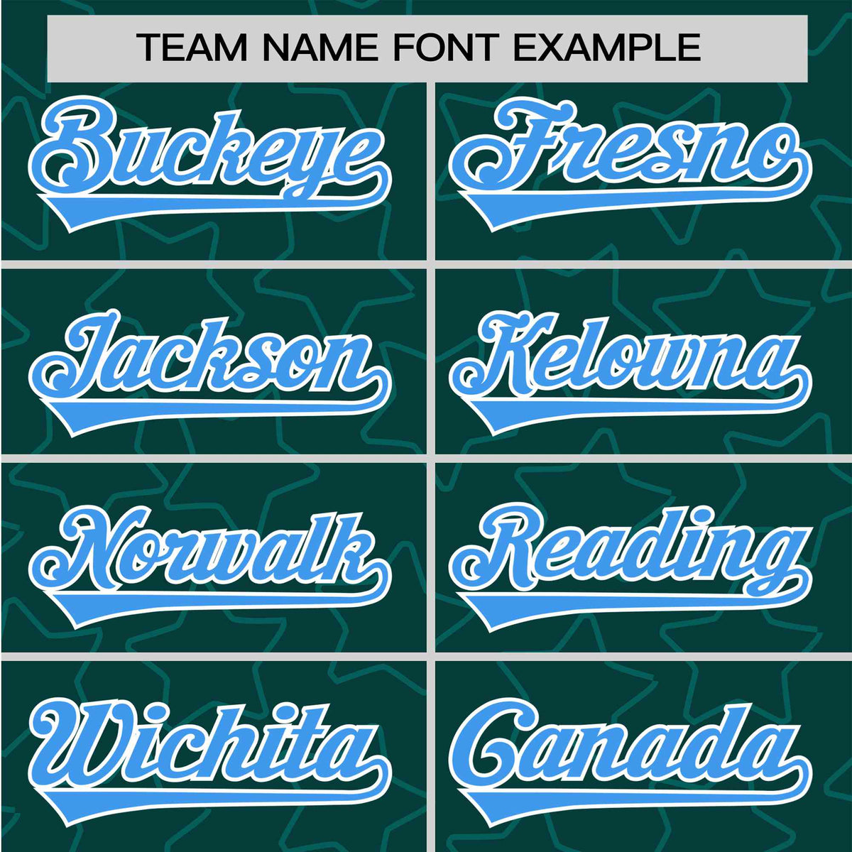 Custom Star Teal Blue Baseball Jersey Button Down Shirt Personalized for Adults/Youth