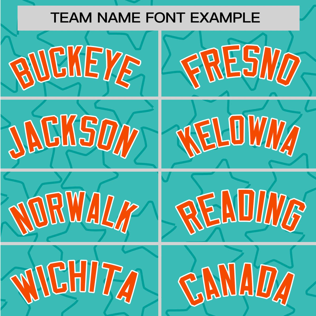 Custom Star Turquoise Orange Baseball Jersey Button Down Shirt Personalized for Adults/Youth