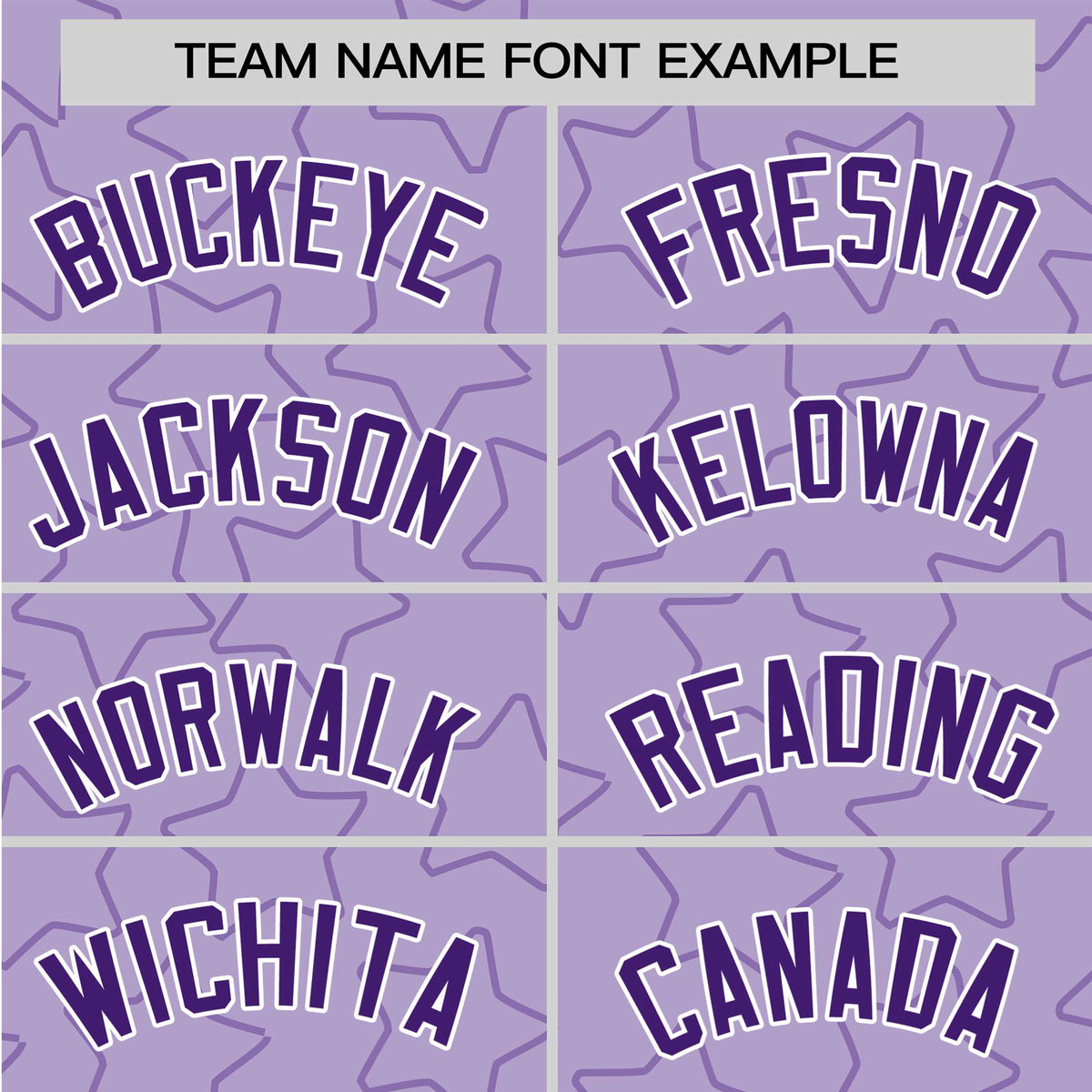 Custom Star Lavender Purple Baseball Jersey Button Down Shirt Personalized for Adults/Youth