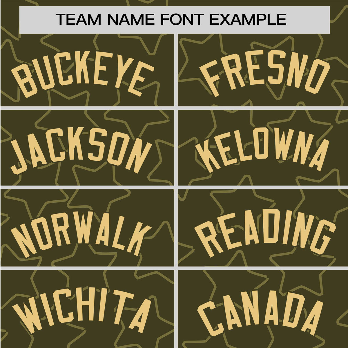 Custom Star Olive Green Gold Baseball Jersey Button Down Shirt Personalized for Adults/Youth