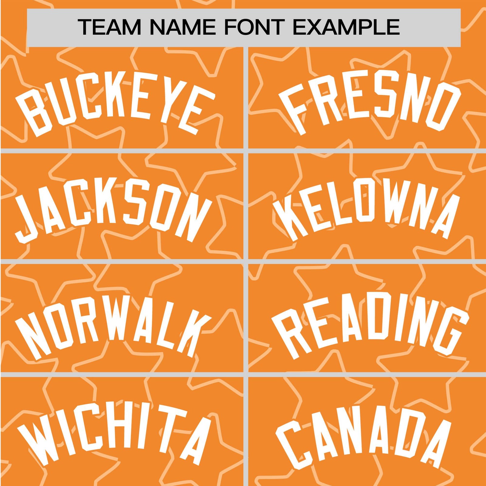 Custom Star Orange White Baseball Jersey Button Down Shirt Personalized for Adults/Youth