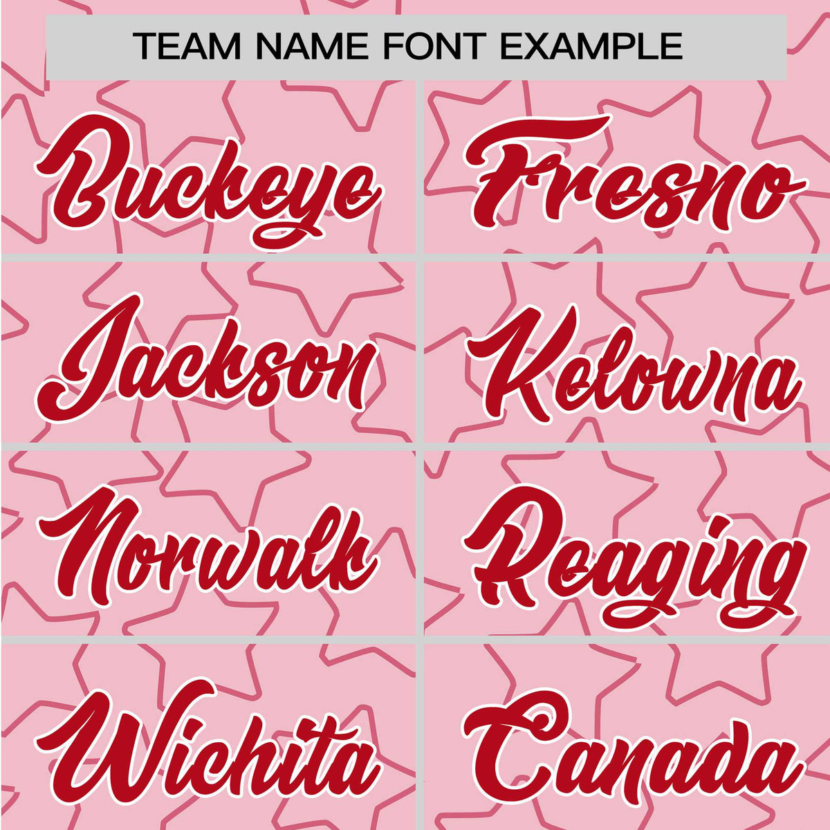 Custom Star Pink Red Baseball Jersey Button Down Shirt Personalized for Adults/Youth