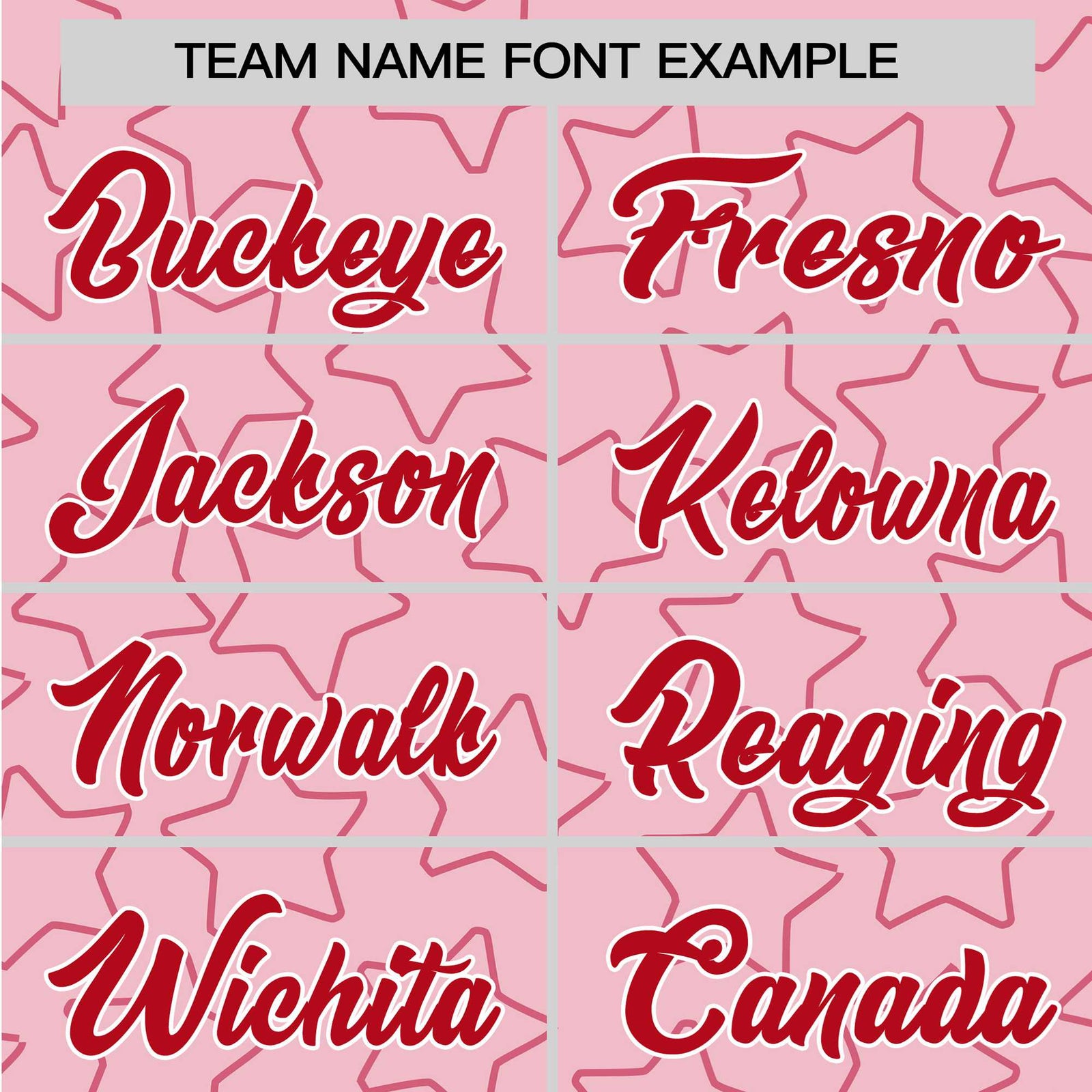 Custom Star Pink Red Baseball Jersey Button Down Shirt Personalized for Adults/Youth