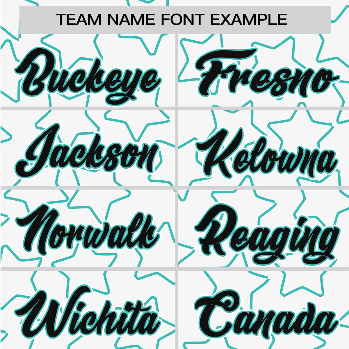 Custom Star White Teal Baseball Jersey Button Down Shirt Personalized for Adults/Youth