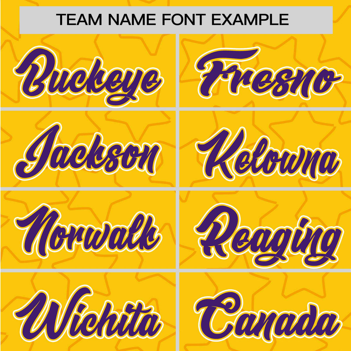 Custom Star Gold Purple Baseball Jersey Button Down Shirt Personalized for Adults/Youth