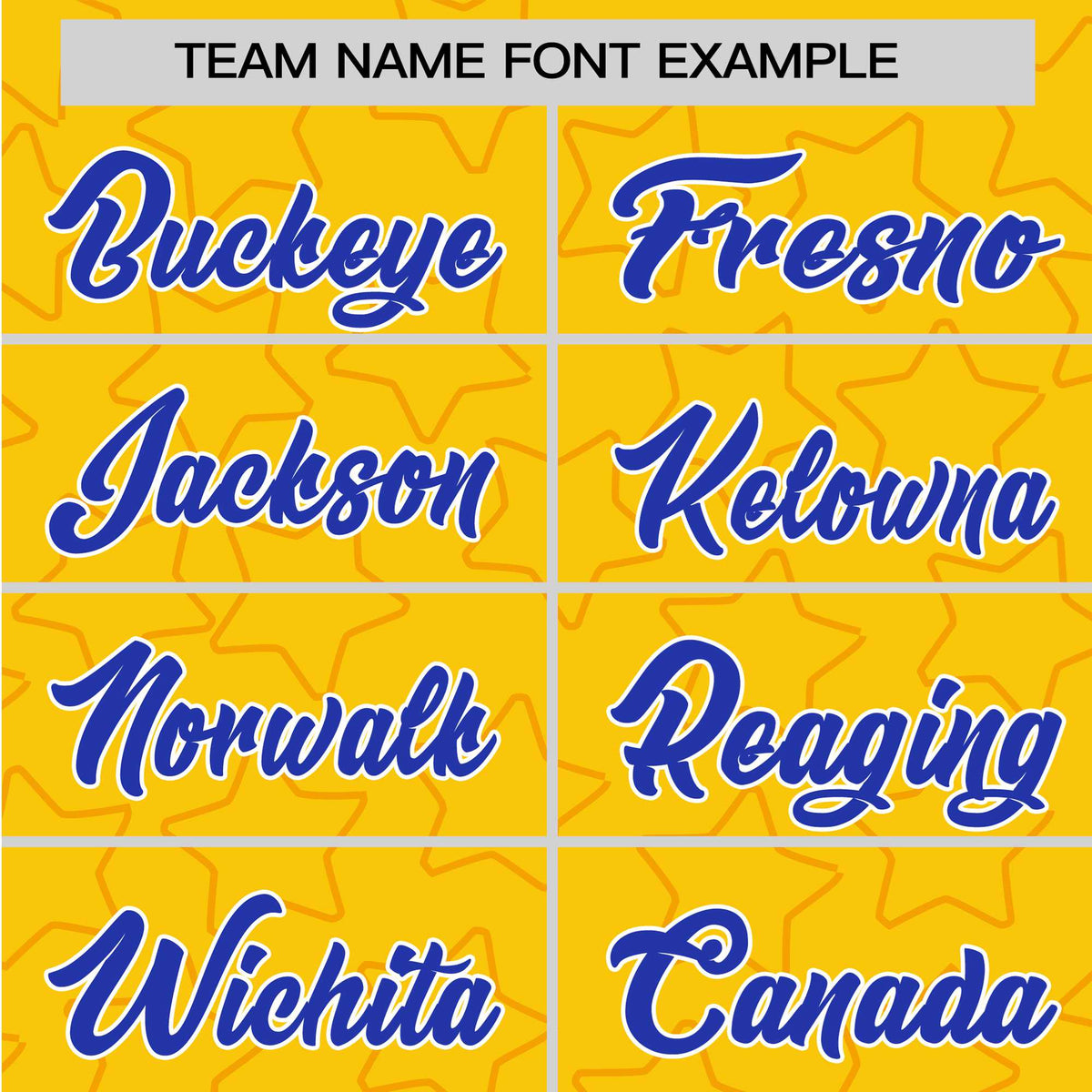 Custom Star Gold Blue Baseball Jersey Button Down Shirt Personalized for Adults/Youth