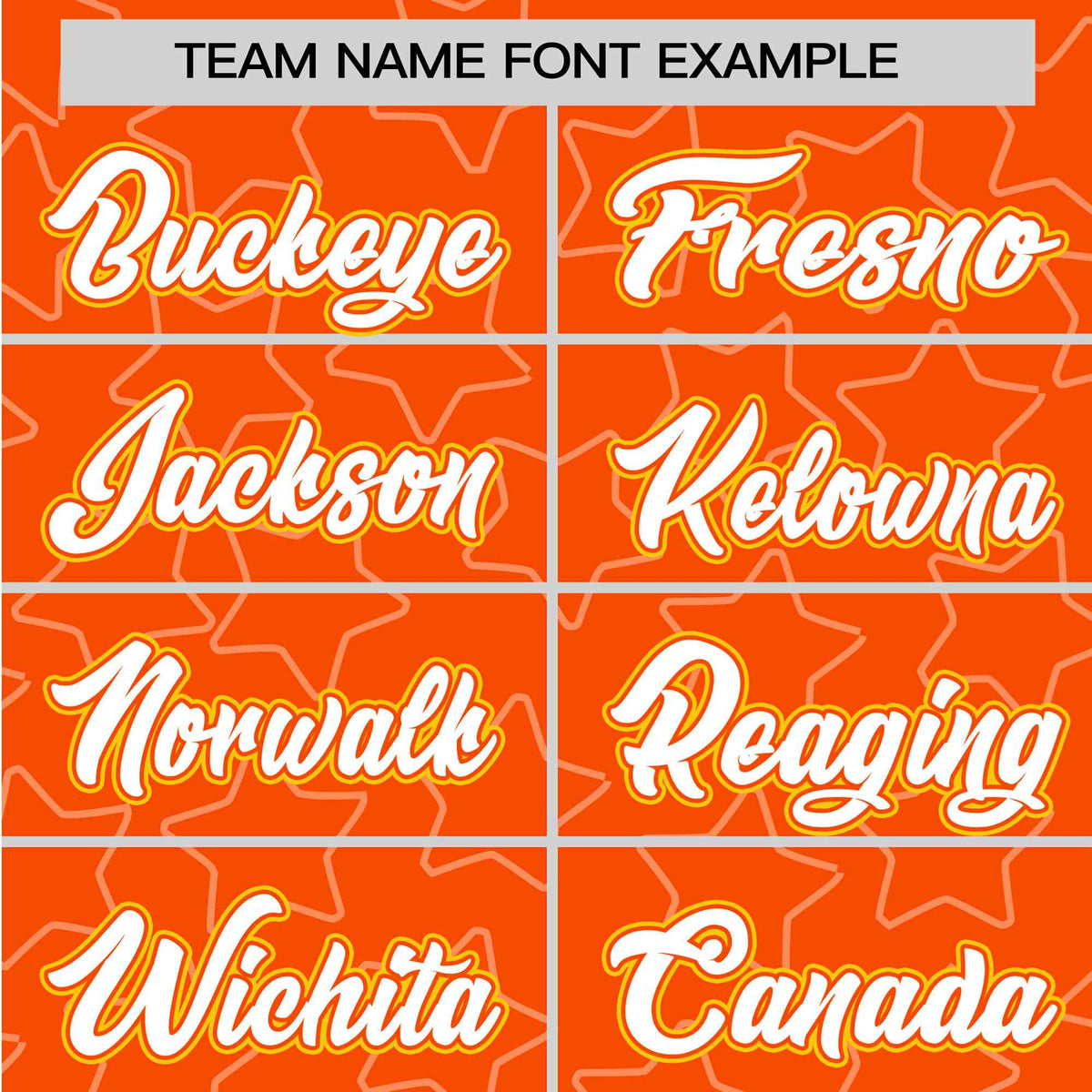 Custom Star Orange White-Gold Baseball Jersey Button Down Shirt Personalized for Adults/Youth