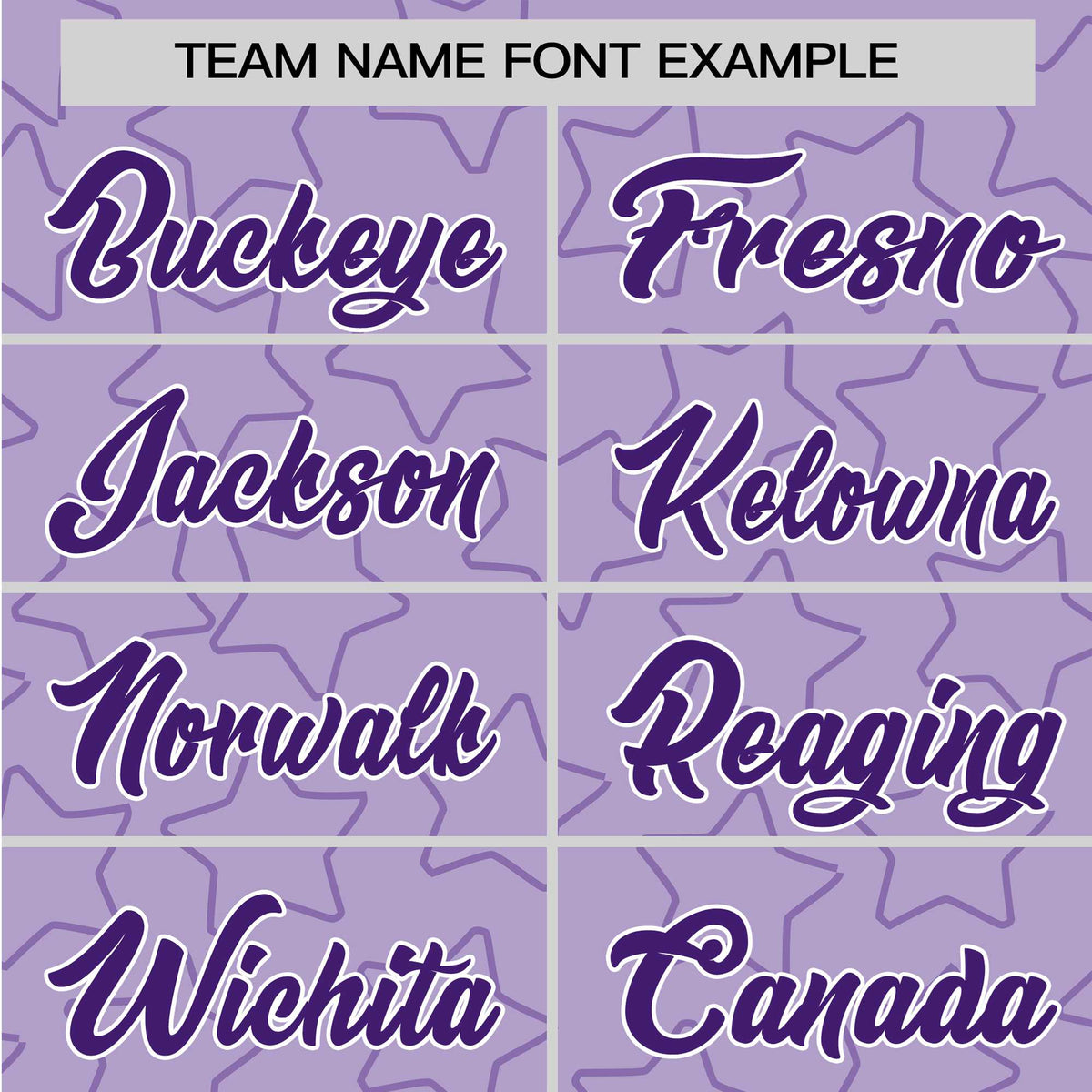 Custom Star Lavender Purple Baseball Jersey Button Down Shirt Personalized for Adults/Youth