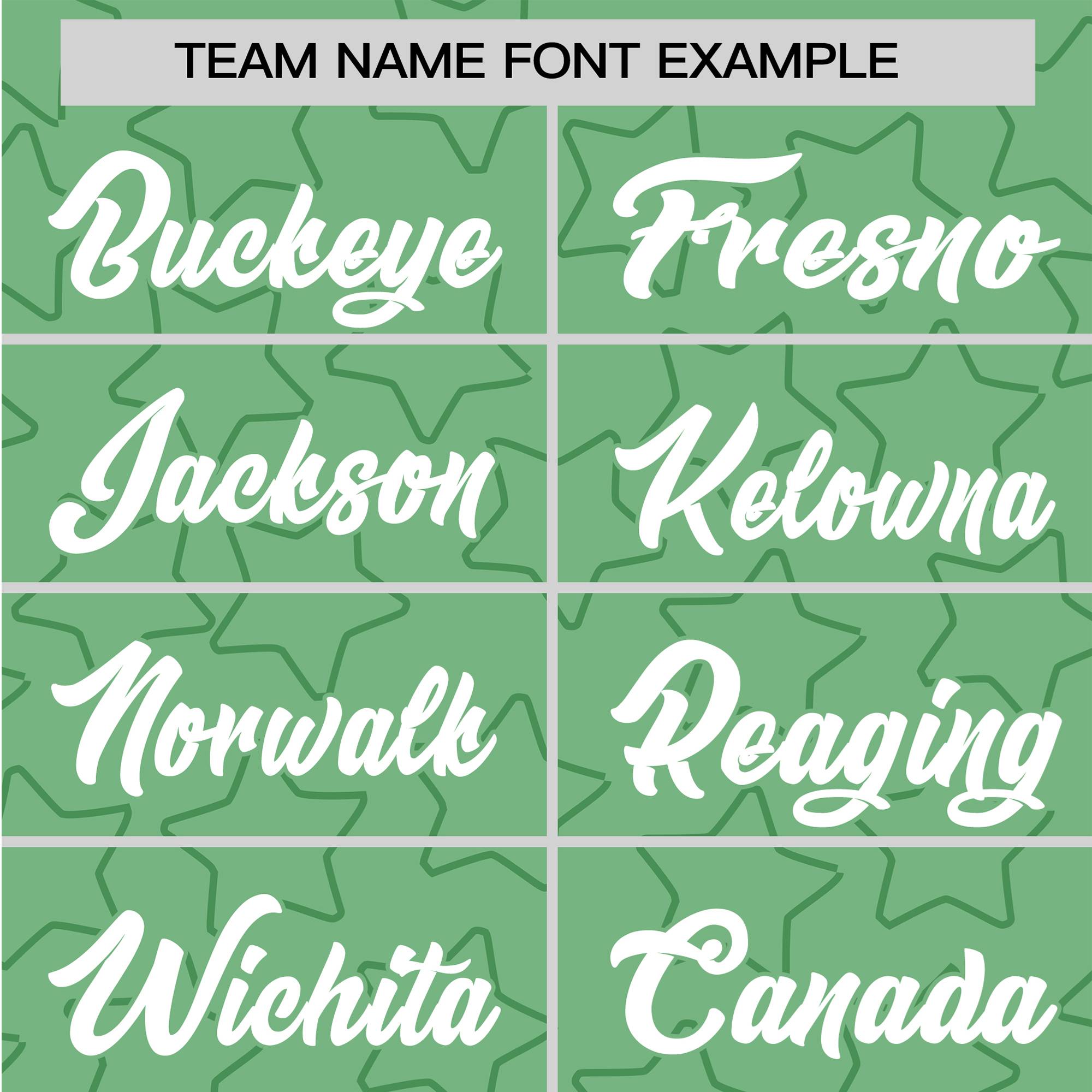 Custom Star Green-White Green Baseball Jersey Button Down Shirt Personalized for Adults/Youth