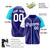 Custom Violet White Sky Blue Authentic Baseball Jersey